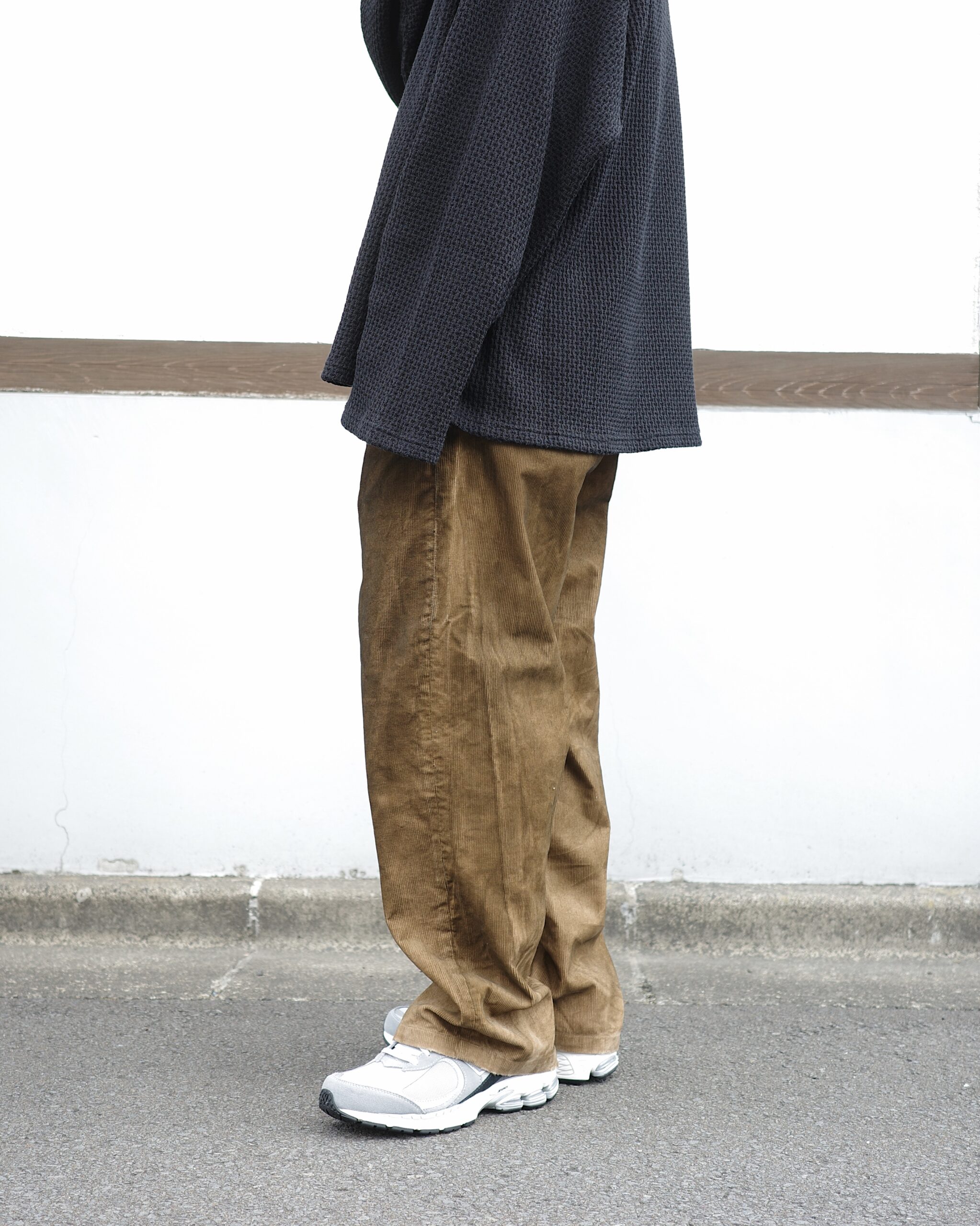 パンツAncellm AGING CORDUROY PANTS フェードブラック 2 - www.sieg